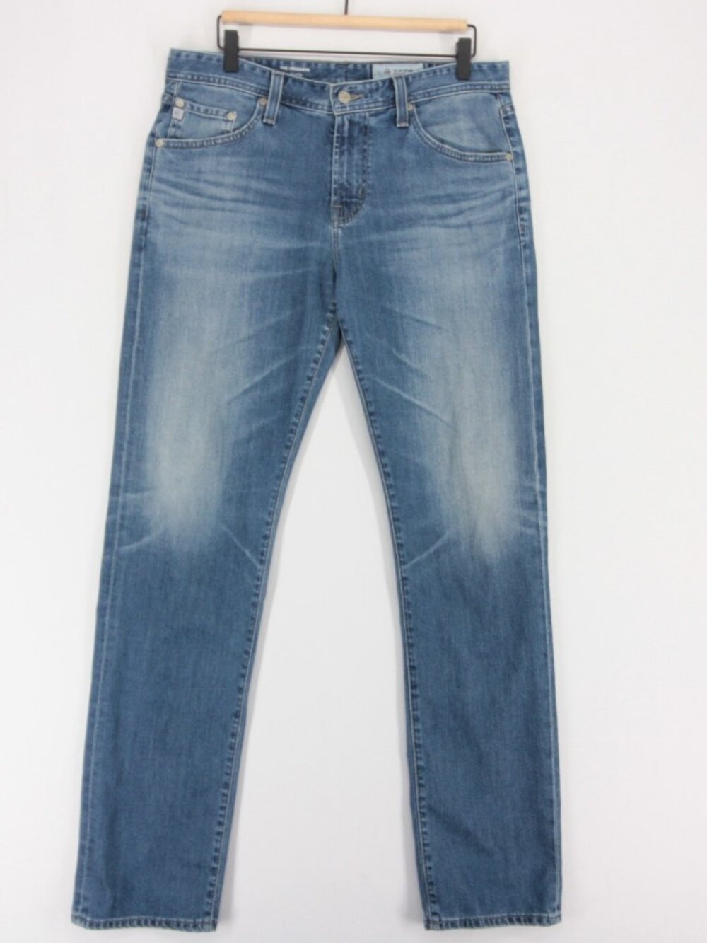 AG Adriano Goldschmied The Graduate Jeans Mens 32 Blue Tailored Leg Stretch